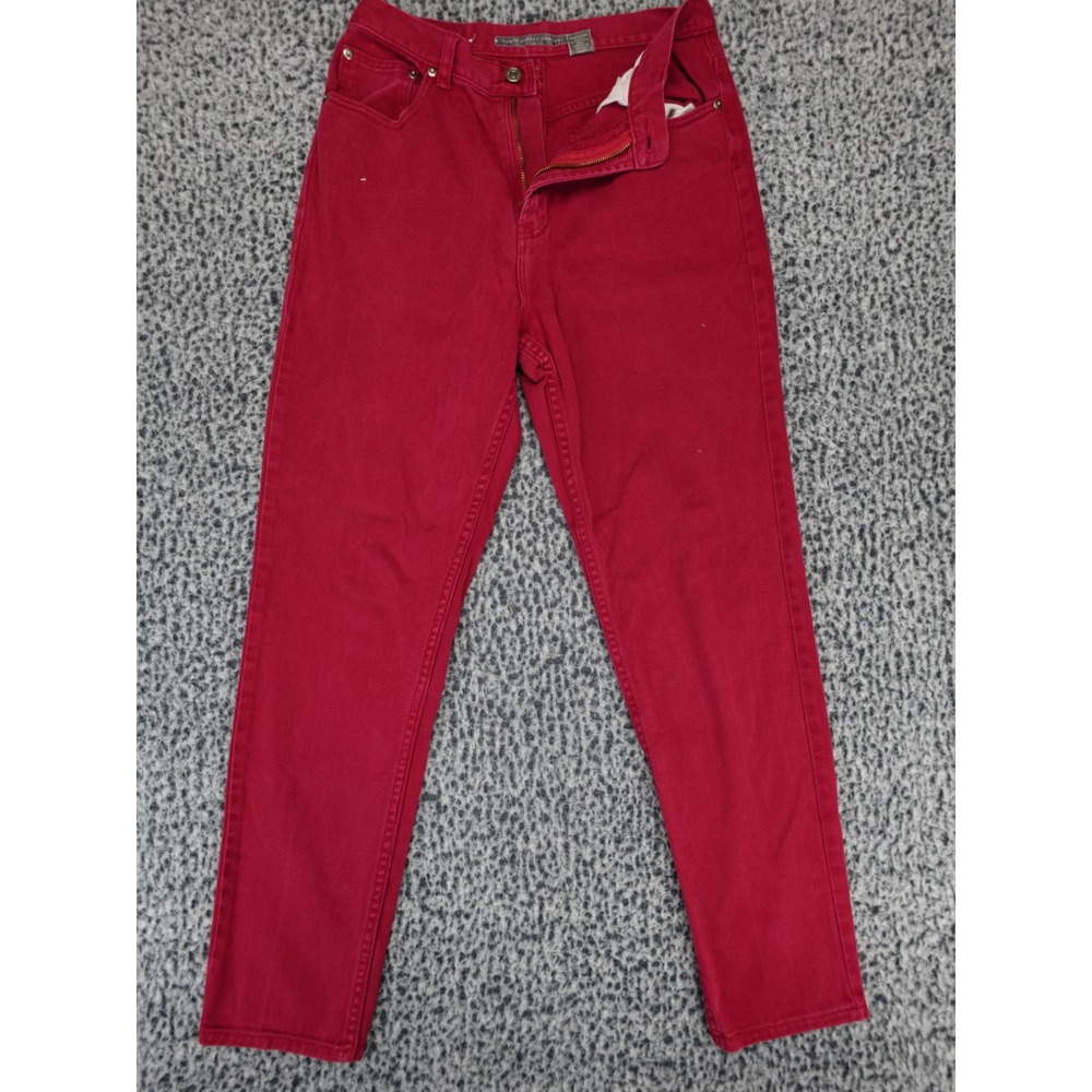 Denim Supply Company Mens Red Straight Leg High Rise Jeans‎ Size 12 Long